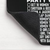 Bachelor Party Checklist Funny Trauzeugen Groom Sq Mousepad (Ecke)