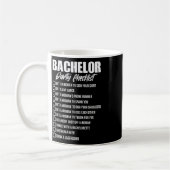 Bachelor Party Checklist Groom Trauzeugen Teil Kaffeetasse (Links)