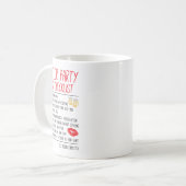 Bachelor Party Checklist Sonnige Hochzeit Raum Kaffeetasse (Vorderseite Links)