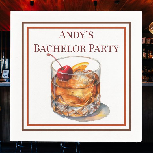 Bachelor Party Cocktail nach Maß Serviette