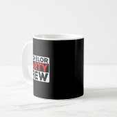 Bachelor Party Crew Bridge Groom Team Kaffeetasse (Vorderseite Links)