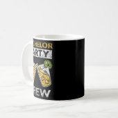 Bachelor Party Crew Bridge Groom Team Kaffeetasse (Vorderseite Links)