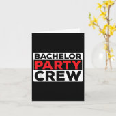 Bachelor Party Crew Bridge Groom Team Karte (Gelbe Blume)
