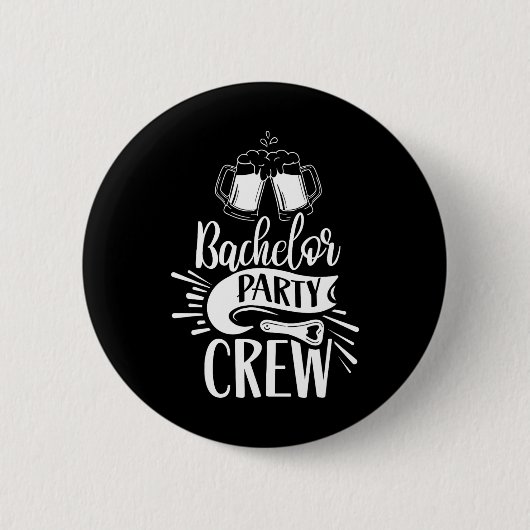 Bachelor Party Crew Team Bachelor Bridge Button (Vorderseite)