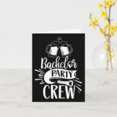 Bachelor Party Crew Team Bachelor Bridge Karte (Gelbe Blume)