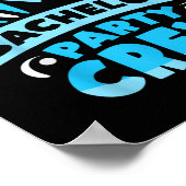 Bachelor Party Crew Team Bachelor Bridge Poster (Ecke)