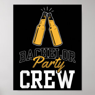Bachelor Party Crew Team Brautstube Poster