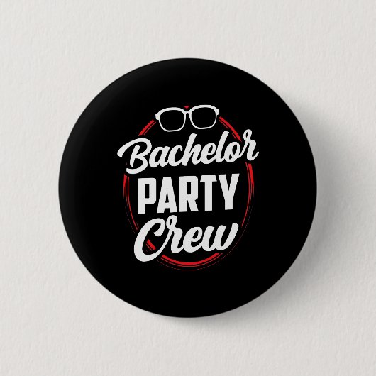 Bachelor Party Crew Team Bridge Groom 1 Button (Vorderseite)