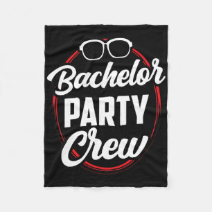 Bachelor Party Crew Team Bridge Groom 1 Fleecedecke