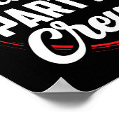 Bachelor Party Crew Team Bridge Groom 1 Poster (Ecke)