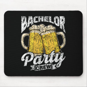 Bachelor Party Crew Team Groom Bride Bachelor _1 Mousepad