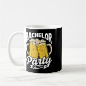 Bachelor Party Crew Team Groom Bride Bachelor Kaffeetasse (Links)