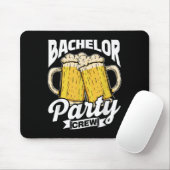 Bachelor Party Crew Team Groom Bride Bachelor Mousepad (Mit Mouse)