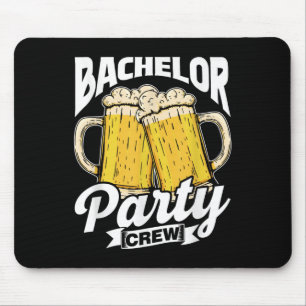Bachelor Party Crew Team Groom Bride Bachelor Mousepad