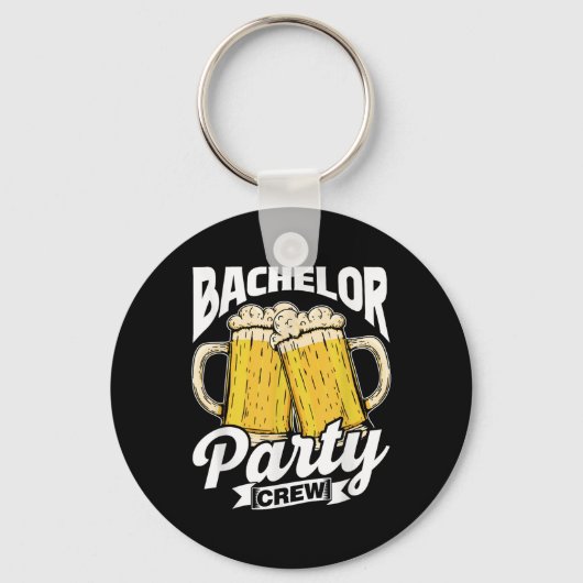 Bachelor Party Crew Team Groom Bride Bachelor Schlüsselanhänger (Vorderseite)