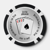 Bachelor Party Custom Memento Pokerchips (Rückseite)
