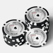 Bachelor Party Custom Memento Pokerchips (Stapel)