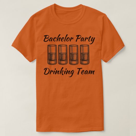 Bachelor Party Drink Team 7 T-Shirt (Design vorne)