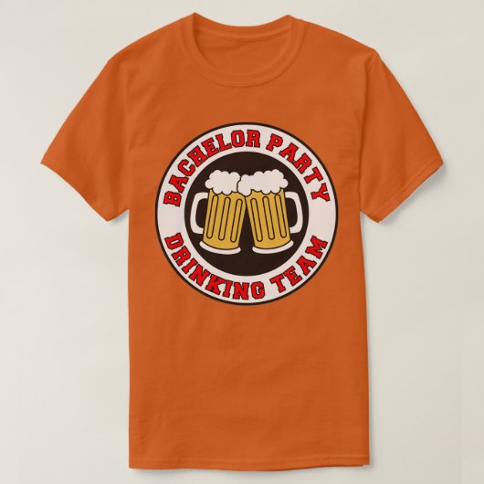 Bachelor Party Drink Team 8 T-Shirt (Design vorne)