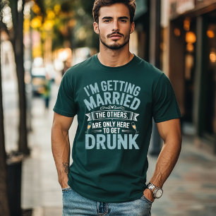 Bachelor Party Drink Team Bräutigam Design T-Shirt
