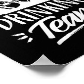 Bachelor Party Drink Team Bride Groom Poster (Ecke)