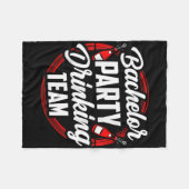 Bachelor Party Drink Team Groom Bride Fleecedecke (Vorderseite (Horizontal))