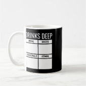 Bachelor Party Drinks Tiefe Drinks Tally Chart sei Kaffeetasse (Links)