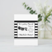 Bachelor Party einladen - Gefängnispause Einladungspostkarte (Stehend Vorderseite)