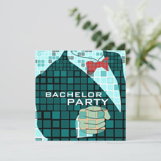 Bachelor Party Einladung (Stehend Vorderseite)