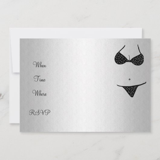 Bachelor Party Einladung (Rückseite)