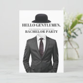 Bachelor Party Einladung (Stehend Vorderseite)