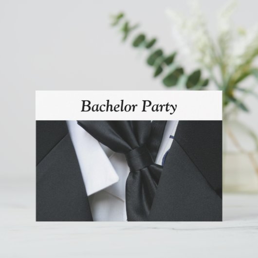 Bachelor Party Einladung (Stehend Vorderseite)