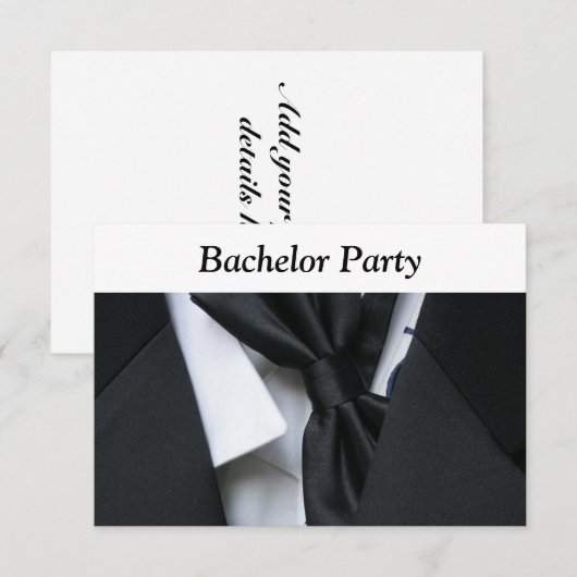 Bachelor Party Einladung (Vorne/Hinten)