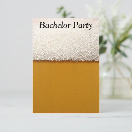 Bachelor Party Einladung (Stehend Vorderseite)