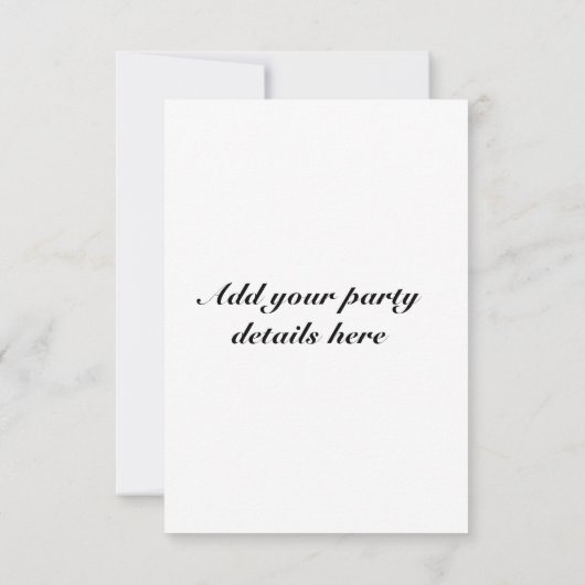 Bachelor Party Einladung (Rückseite)