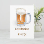 Bachelor Party Einladung (Stehend Vorderseite)