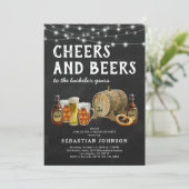 Bachelor-Party-Einladung Einladung (Stehend Vorderseite)