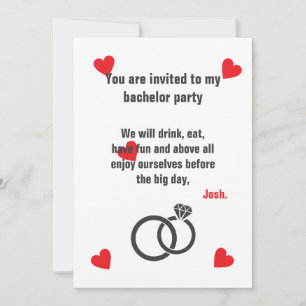 Bachelor-Party-Einladung Einladung