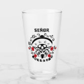 Bachelor Party El Borracho Beer Glas (Vorderseite)