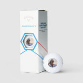 Bachelor Party Favor Custom Golf Groom Face Photo Golfball (Verpackung)