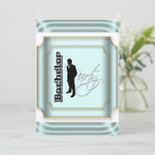 Bachelor Party formale Tuledo Einladung (Stehend Vorderseite)