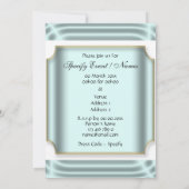 Bachelor Party formale Tuledo Einladung (Rückseite)