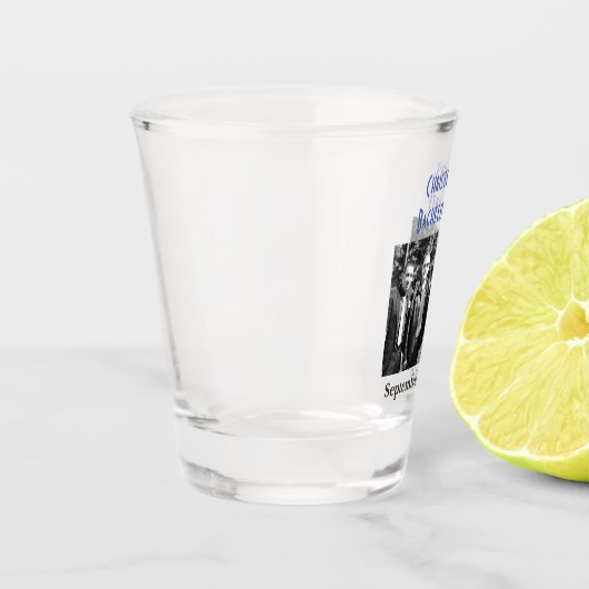 Bachelor Party Foto Gastgeschenk Hochzeit Schnapsglas (Links)