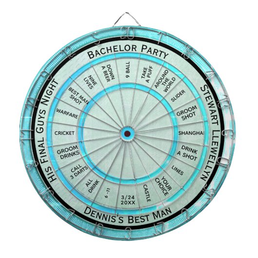 Bachelor Party Fun and Games Regulation Dartscheibe (vorne)