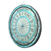 Bachelor Party Fun and Games Regulation Dartscheibe (Vorderseite rechts)