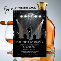 BACHELOR PARTY - Funny Stag Vegas Classy POEM