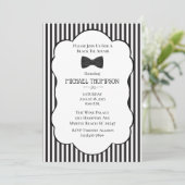 Bachelor Party für die Hochzeit der Schwarzen Kraw Einladung (Stehend Vorderseite)