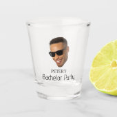 Bachelor Party für Fotos mit benutzerdefinierter O Schnapsglas (Vorderseite)