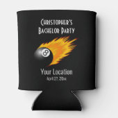 Bachelor Party Gastgeschenk Hochzeit 8 Ball Pool B Dosenkühler (Rückseite)