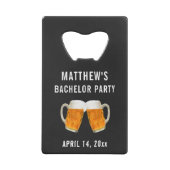 Bachelor Party Gastgeschenk Hochzeit Beer Cheer Geldbeutel Flaschenöffner (Vorderseite)